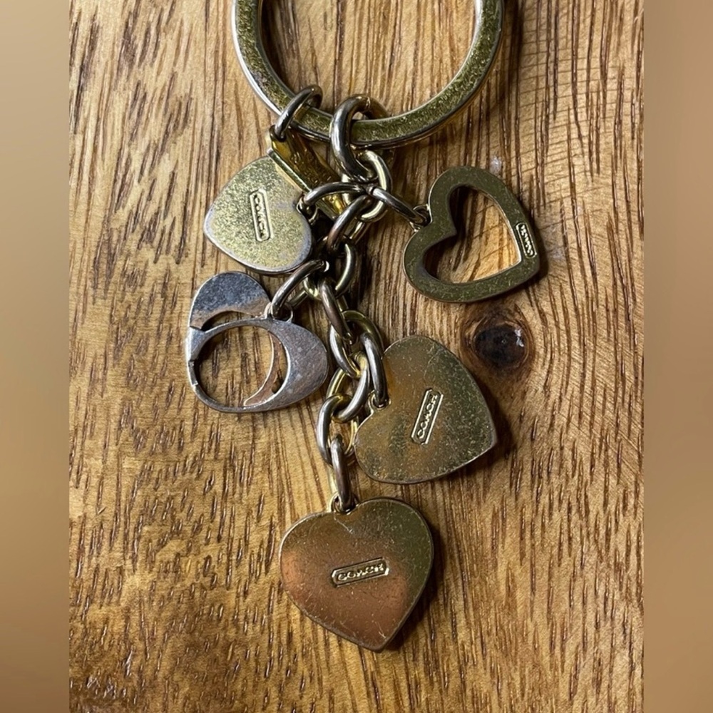 COACH Vintage Small Heart Bag Charm - Picture 5 of 5